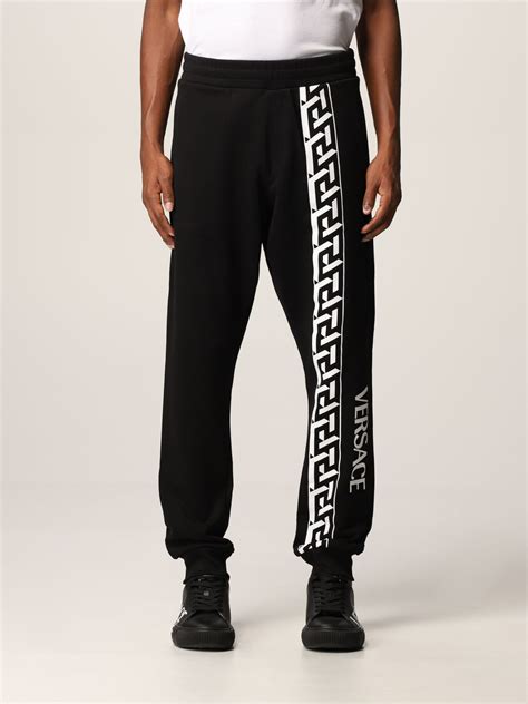 versace stretch pants|versace leather pants men's.